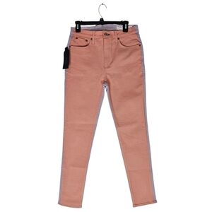 Rag & Bone Modele Peach Lilac Highrise Skinny 28 NWT